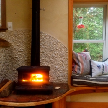 Little cod wood stove - toasty warm!